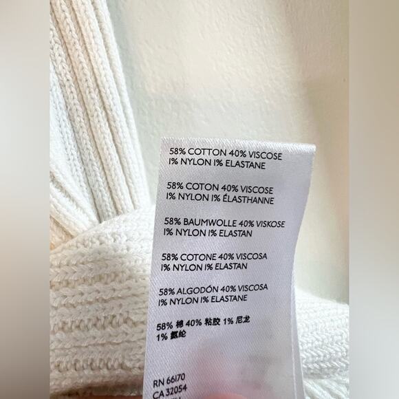 Free People Solid Gold Ivory Ribbed Knit mini skirt flare spring summer vacation - Picture 5 of 11